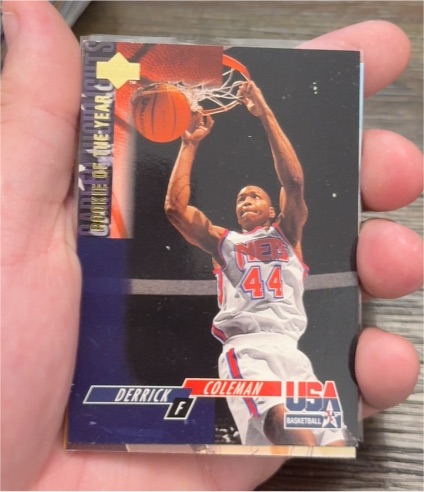 1994 Upper Deck USA #3 Derrick Coleman — front