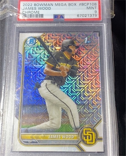 2022 Bowman Chrome Prospects #BCP-108 James Wood — front