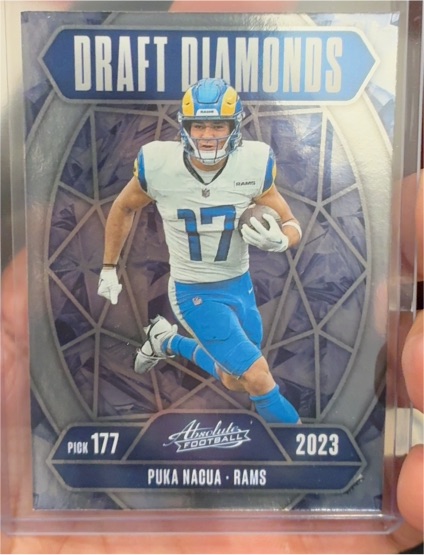 2025 Panini Absolute #DD-PNA Puka Nacua Draft Diamonds — front