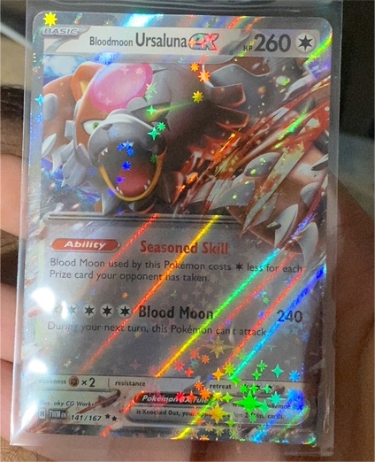 2023 Pokémon SV06: Twilight Masquerade #141 Bloodmoon Ursaluna ex — front