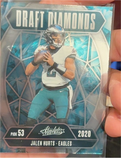 2020 Panini Absolute Draft Diamonds Jalen Hurts — front