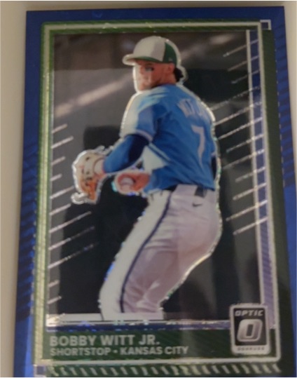 2025 Donruss Optic Black Bobby Witt Jr. Kansas City Royals #27 — front
