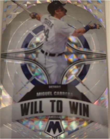 2022 Panini Mosaic #WW-8 Miguel Cabrera Will to Win — front