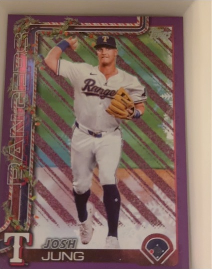 2025 Topps Holiday #H7 Josh Jung — front