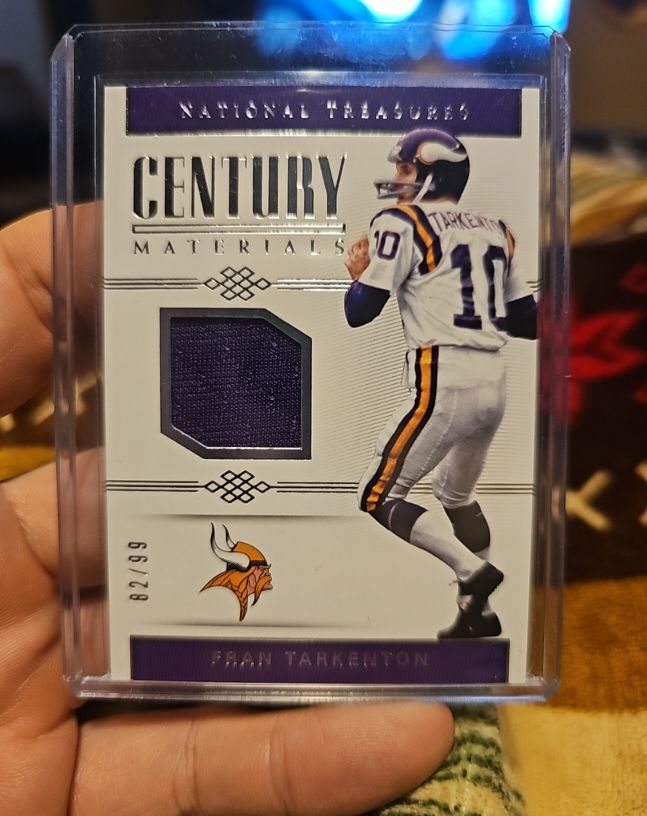 2017 Panini National Treasures Century Materials Fran Tarkenton #Century Materials — front