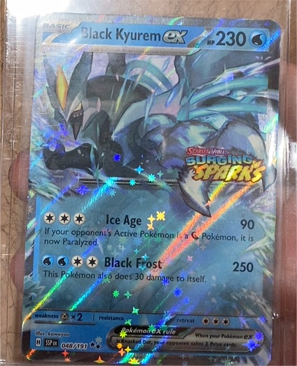 2024 Pokémon Scarlet & Violet Surging Sparks #048 Black Kyurem ex — front