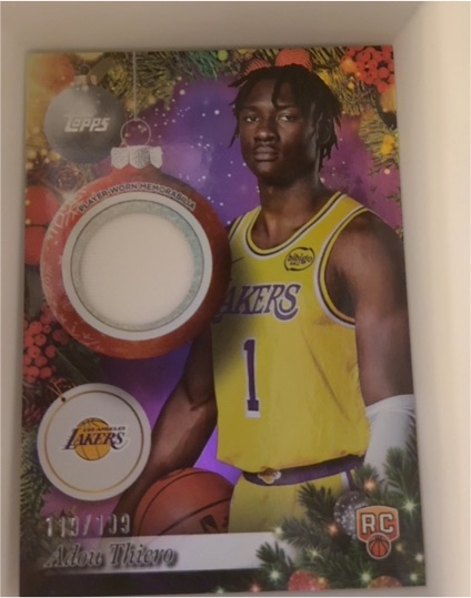 2025 Topps Holiday #PR-AR Adou Thiero — front