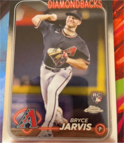 2024 Topps Chrome #75 Bryce Jarvis Rookie Arizona Diamondbacks — front