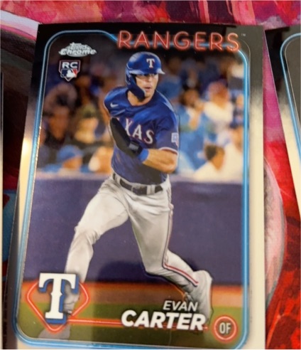 2024 Topps Chrome Rookie Evan Carter #RC — front