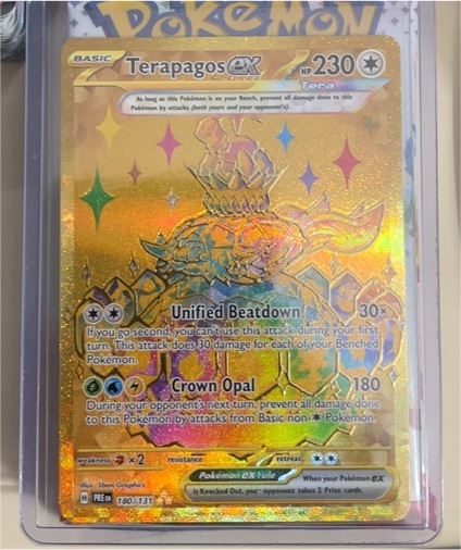 2025 Pokémon TCG Prismatic Evolutions #180/131 Terapagos ex — front
