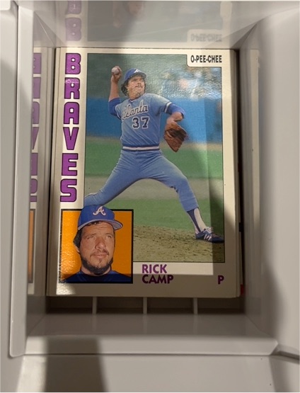1984 O-Pee-Chee #37 Rick Camp — front