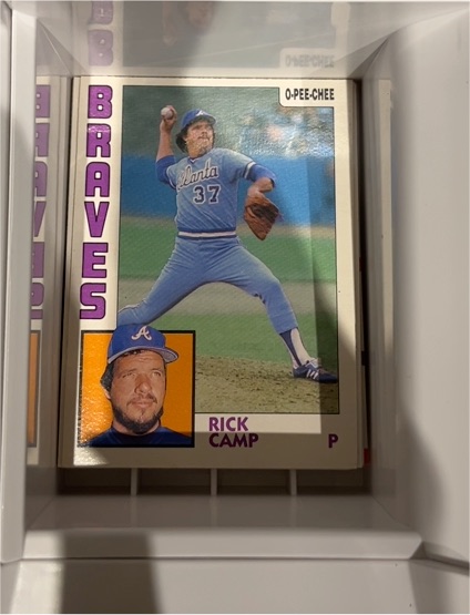 1984 O-Pee-Chee #136 Rick Camp — front