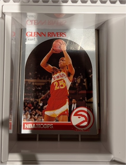 1990 NBA Hoops #32 Glenn Rivers — front