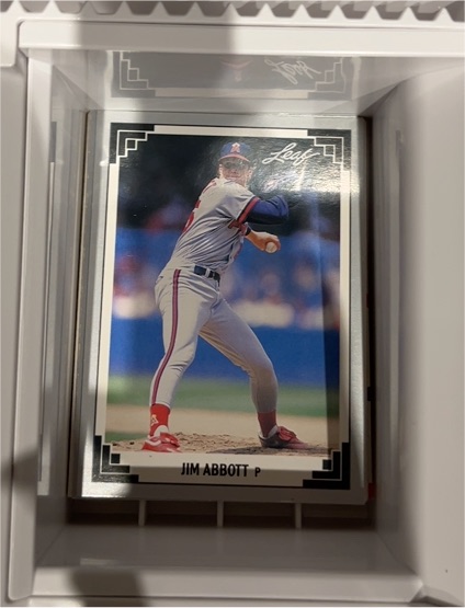 1991 Leaf #162 Jim Abbott — front
