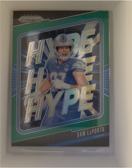 2024 Panini Prizm #14 Sam LaPorta Hype Green Prizm — front