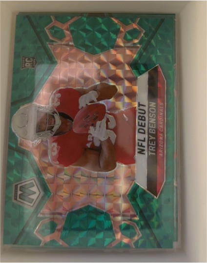 2024 Panini Mosaic #277 Trey Benson NFL Debut — front
