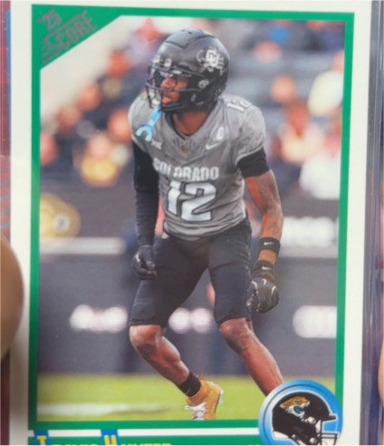 2025 Score #5 Travis Hunter Anniversary Rookies — front