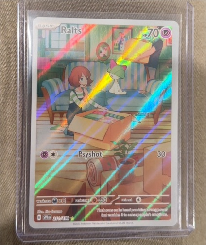 2023 Pokemon Scarlet & Violet #211/198 Ralts Illustration Rare — front