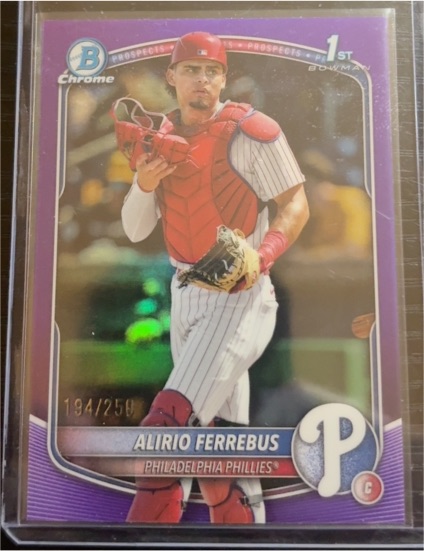 2025 Bowman Chrome Prospects #BCP-198 Alirio Ferrebus — front