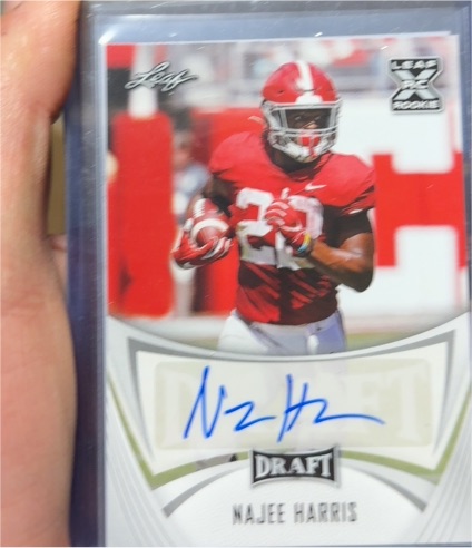 2021 Leaf Draft Autographs #BA-NH1 Najee Harris — front