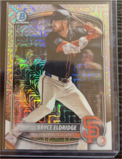 2025 Bowman Chrome #BCP-180 Bryce Eldridge — front