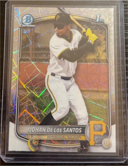 2025 Bowman Chrome #BCP-163 Johan De Los Santos — front