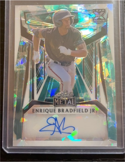 2023 Leaf Metal Enrique Bradfield Jr. Rookie Autograph — front