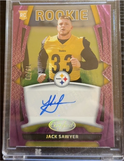 2025 Panini Certified #RSI-JSA Jack Sawyer Rookie Card — front