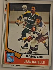 1974 Topps Hockey #145 Jean Ratelle — front