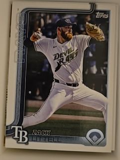 2025 Topps Update #US66 Zack Littell Tampa Bay Rays — front