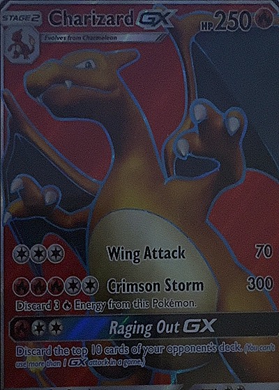 2017 Pokémon SM Black Star Promo #SM60 Charizard GX — front