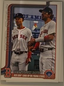 2025 Topps Update #US241 Beantown Boys Kristian Campbell & Marcelo Mayer — front