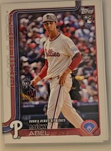 2025 Topps Update #US270 Mick Abel Rookie Debut — front