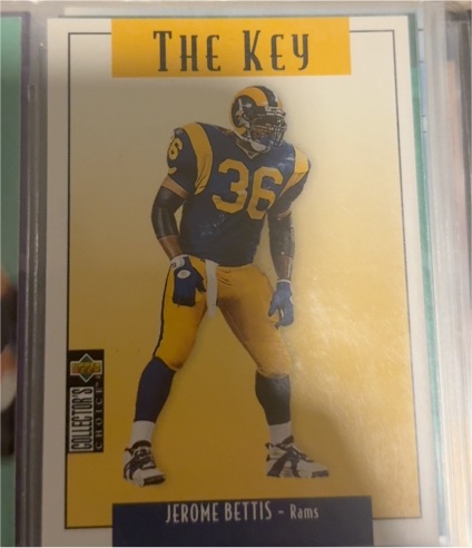 1995 Upper Deck Collector's Choice Update #U76 Jerome Bettis — front