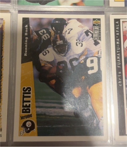 1996 Upper Deck Collector's Choice #U92 Jerome Bettis — front