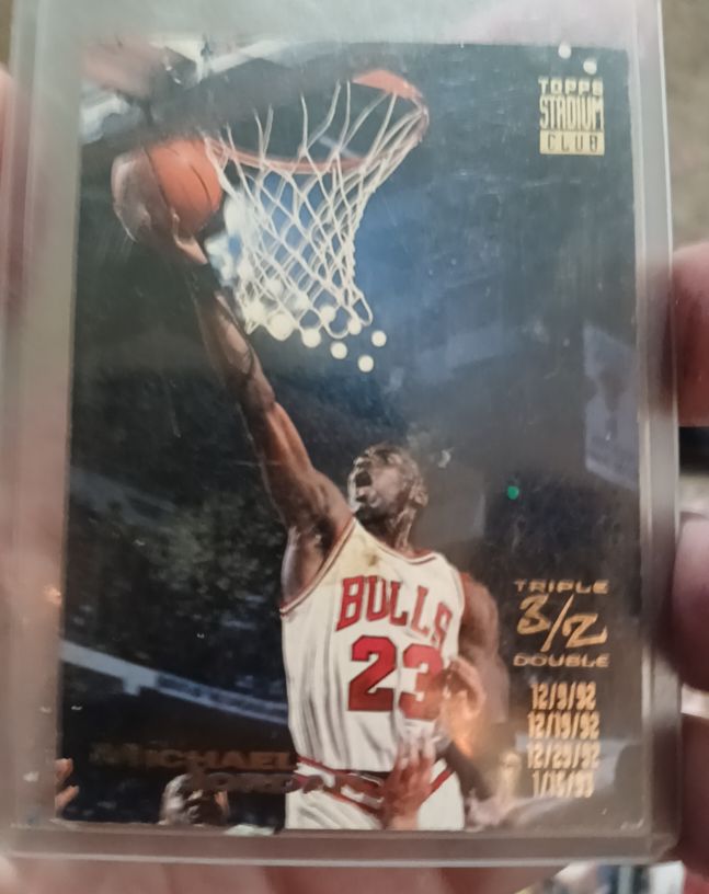 1993-94 Topps Stadium Club Triple Double #1 Michael Jordan — front