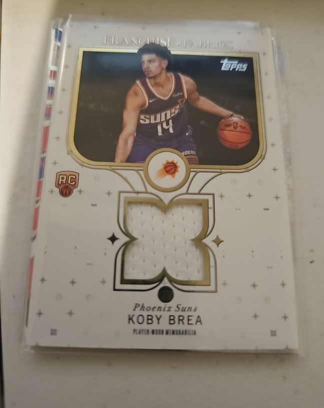 2025-26 Topps #FF-KB Koby Brea Franchise Fabrics Rookie Patch — front