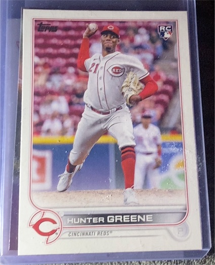 2022 Topps Update #US160 Hunter Greene — front