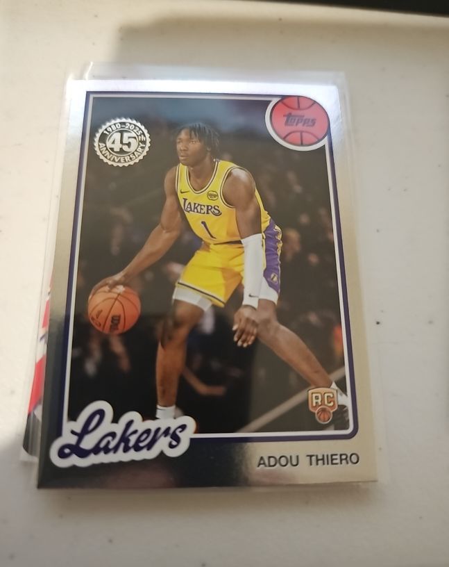 2025-26 Topps #80BK-79 Adou Thiero 1980-81 Topps Basketball — front