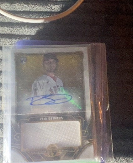 2022 Topps Triple Threads Reid Detmers Jumbo Patch Auto — front