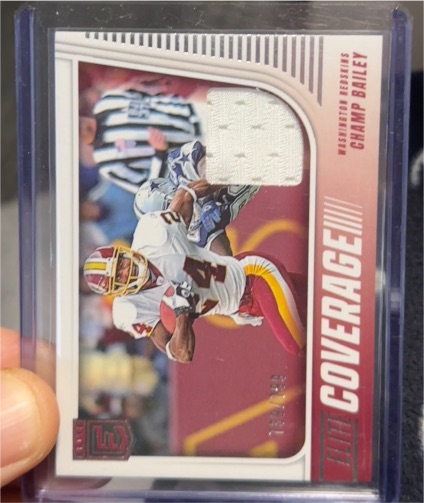 2025 Donruss Elite #EC-CBY Champ Bailey Elite Coverage Relic — front