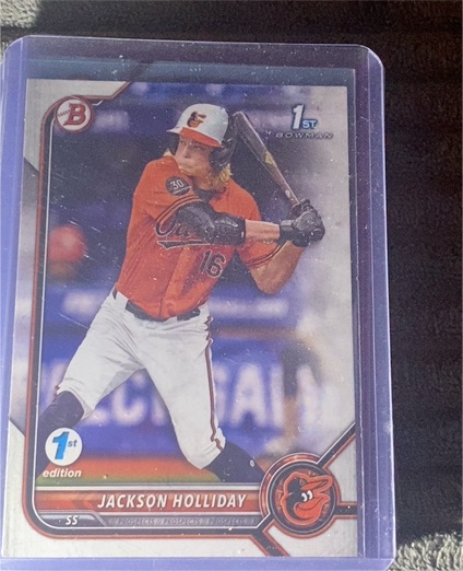 2022 Bowman Draft 1st Edition #BD-168 Jackson Holliday — front