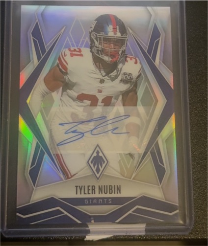 2025 Panini Phoenix Tyler Nubin Autograph — front