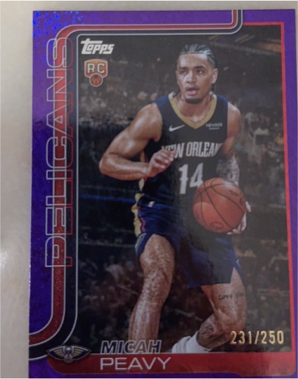 2025-26 Topps #241 Micah Peavy — front