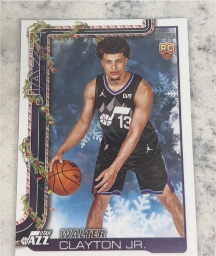 2025-26 Topps Holiday #H178 Walter Clayton Jr. — front