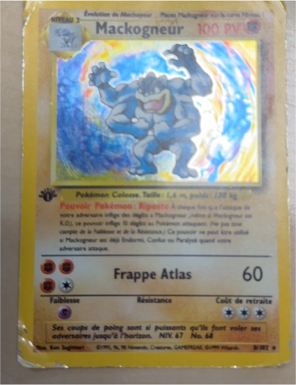 1995 Pokémon Base Set #8 Mackogneur — front