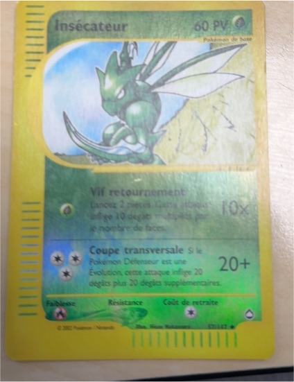 2002 Pokémon Aquapolis #57 Insécateur — front