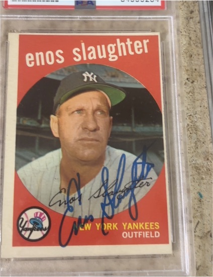 1959 Topps #155 Enos Slaughter — front