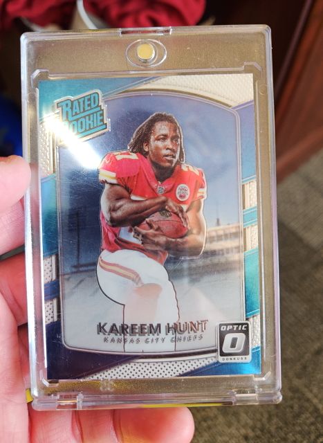 2017 Donruss Optic #182 Kareem Hunt Rated Rookie — front