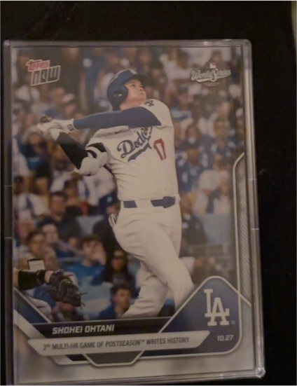 2025 Topps Now #903 Shohei Ohtani 3rd Multi-HR Game Of Postseason — front